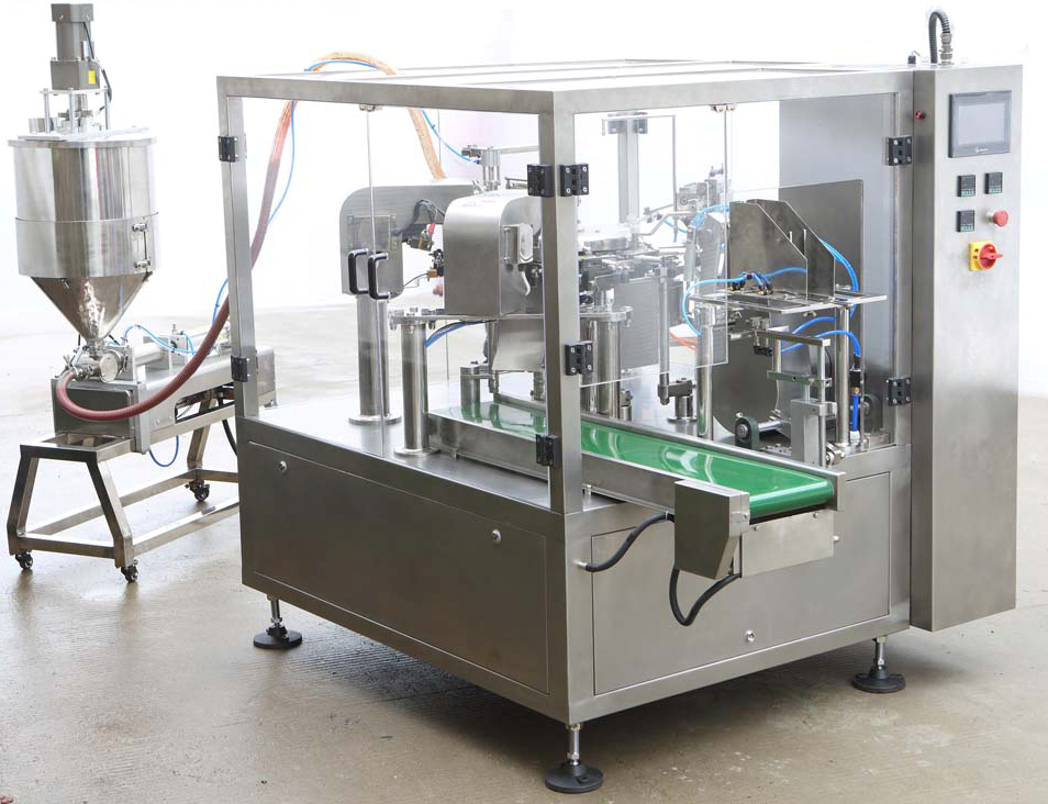 liquid thick liquid /paste premade pouch packing machine liquid thick liquid /paste premade pouch packing machine