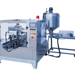 liquid thick liquid /paste premade pouch packing machine