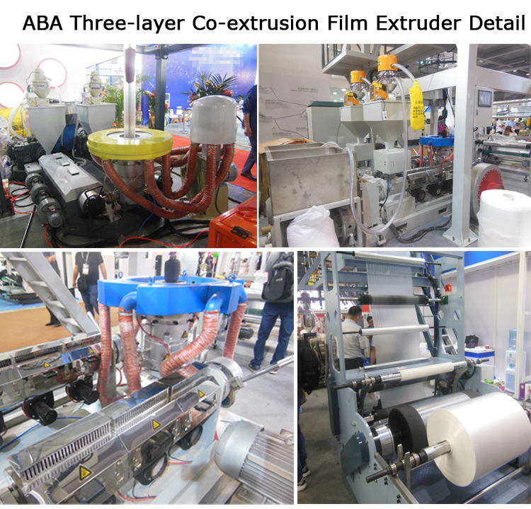 sj g series aba three layer high speed film blowing machine(ldpe) sj g series aba three layer high speed film blowing machine(ldpe)