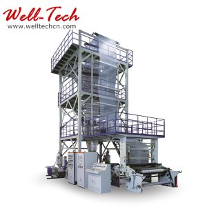 three to five layers co extrusion film blowing machine set (ibc film tube inner cooling system)