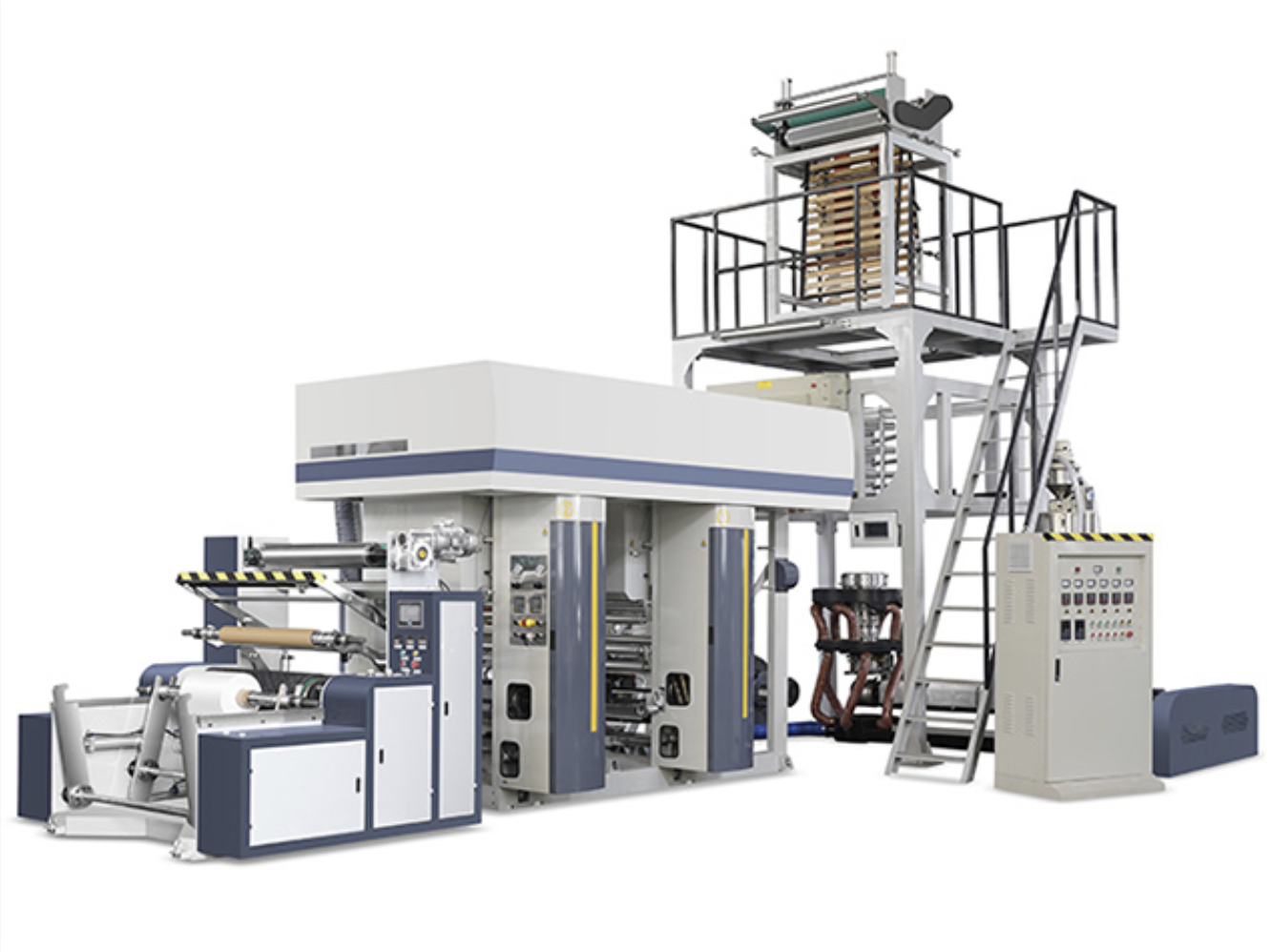 biodegradable film blowing two color ink printing line biodegradable film blowing two color ink printing line