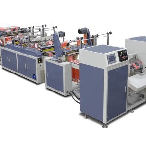 automatic star sealing perforated t shirt garbage bag on roll making machine
