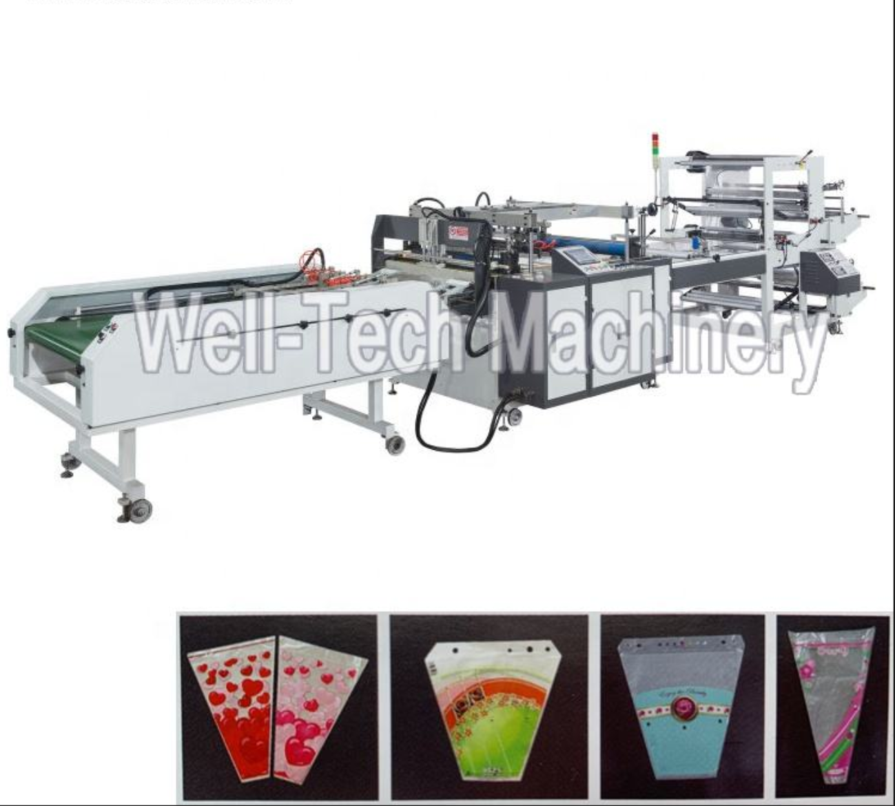 wtfb c800 automatic flower sleeves bag making machine wtfb c800 automatic flower sleeves bag making machine