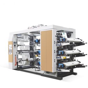 six colors flexographic printing machine